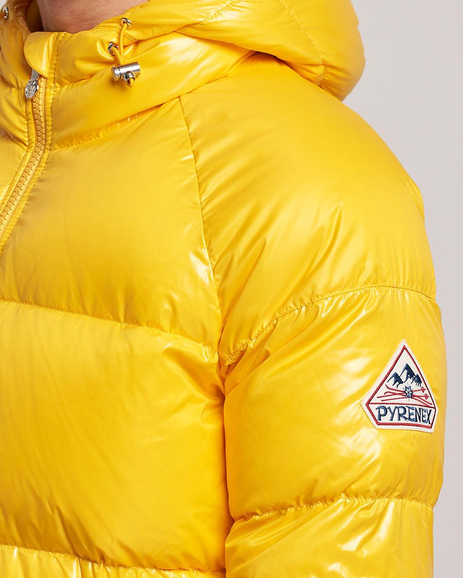 Men | Coats & Jackets | Pyrenex | Sten Hooded Puffer Jacket Spectra Yellow
