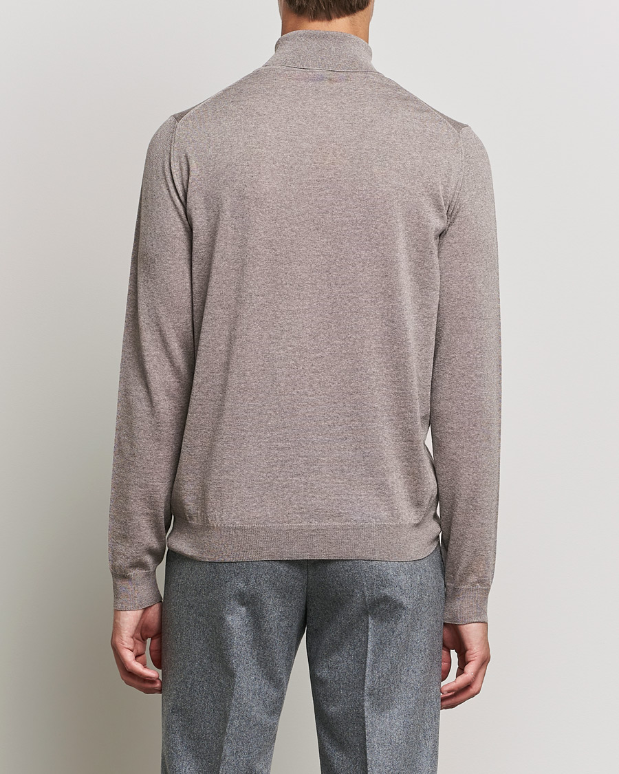 Men | Sweaters & Knitwear | Stenströms | Fine Merino Rollneck Camel