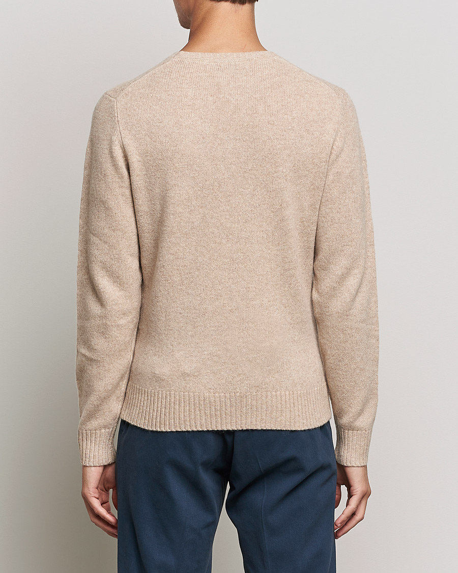 Men | Sweaters & Knitwear | Stenströms | Yak/Merino Crew Neck Beige