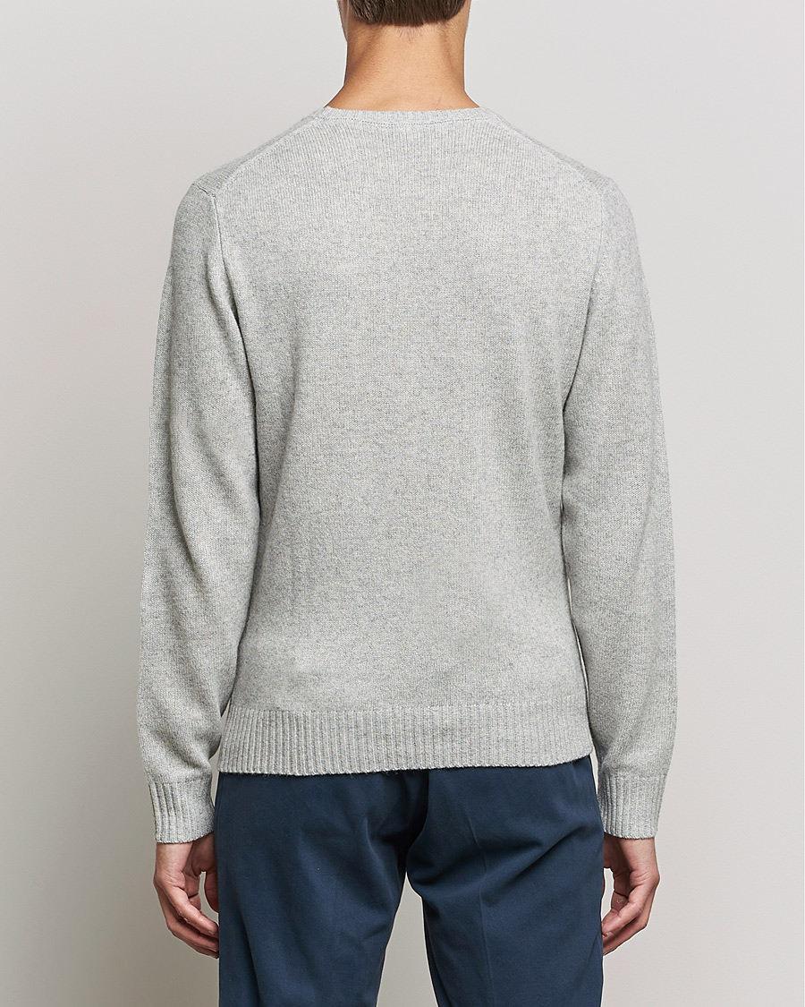 Men | Sweaters & Knitwear | Stenströms | Yak/Merino Crew Neck Grey