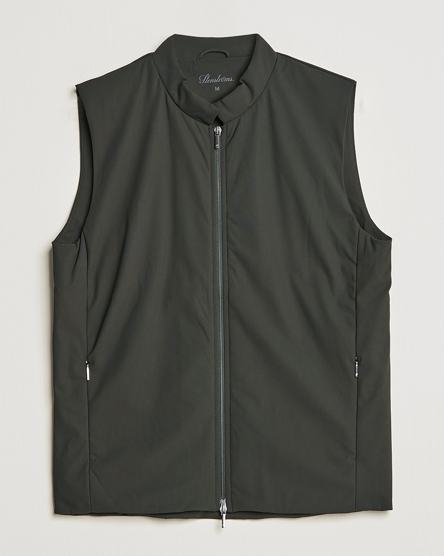 Men | Gilets | Stenströms | Active Jersey Sport Vest Green