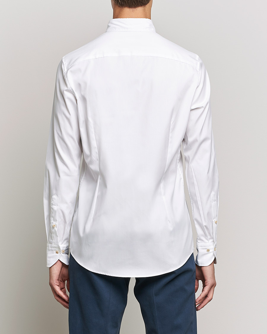 Men | Shirts | Stenströms | Slimline Button Down Pinpoint Oxford Shirt White