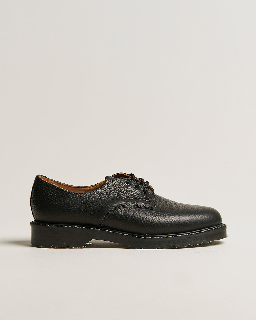 Men | Solovair 3 Eye Gibson Shoe Black Grain | Solovair | 3 Eye Gibson Shoe Black Grain