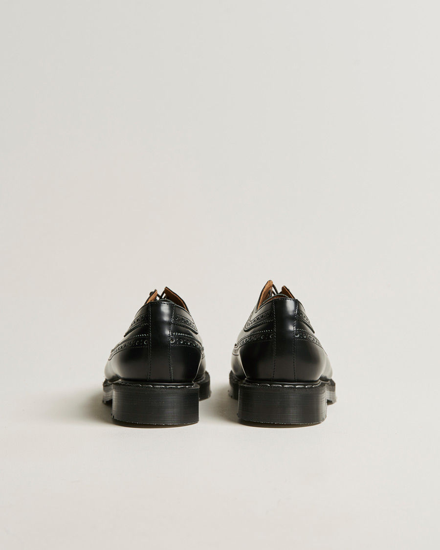 Men | Brogues | Solovair | American Brogue Shoe Black Shine
