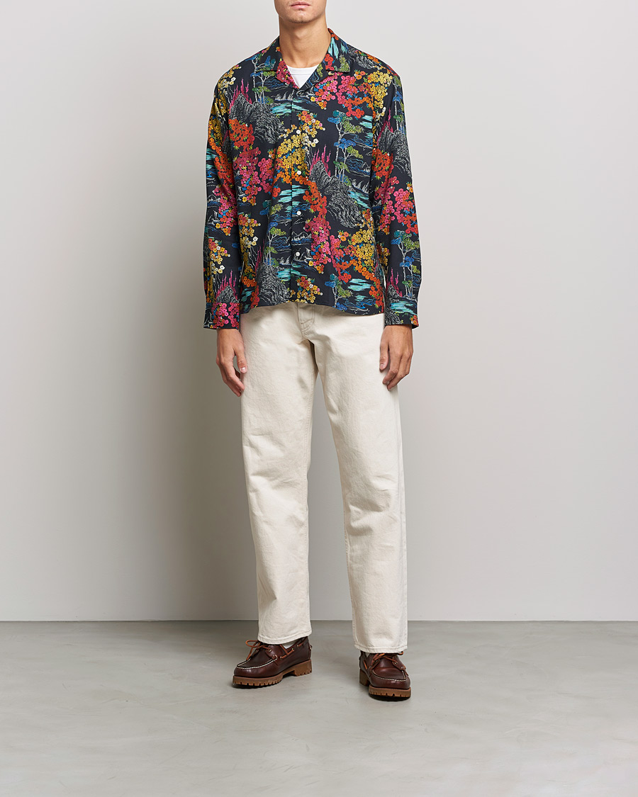 Men | Shirts | Gitman Vintage | Japanese Winter Garden Camp Shirt Multicolor