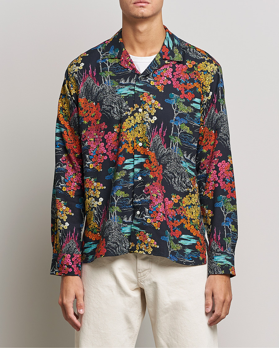 Men | Shirts | Gitman Vintage | Japanese Winter Garden Camp Shirt Multicolor