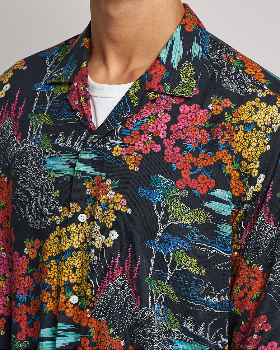 Men | Shirts | Gitman Vintage | Japanese Winter Garden Camp Shirt Multicolor