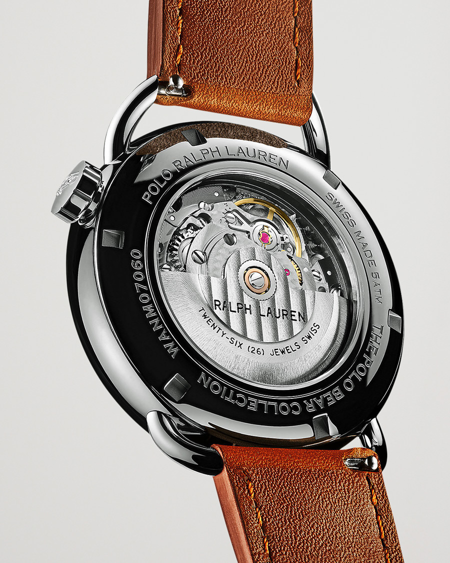 Men | Polo Ralph Lauren 42mm Automatic Yankee Bear White Dial | Polo Ralph Lauren | 42mm Automatic Yankee Bear White Dial