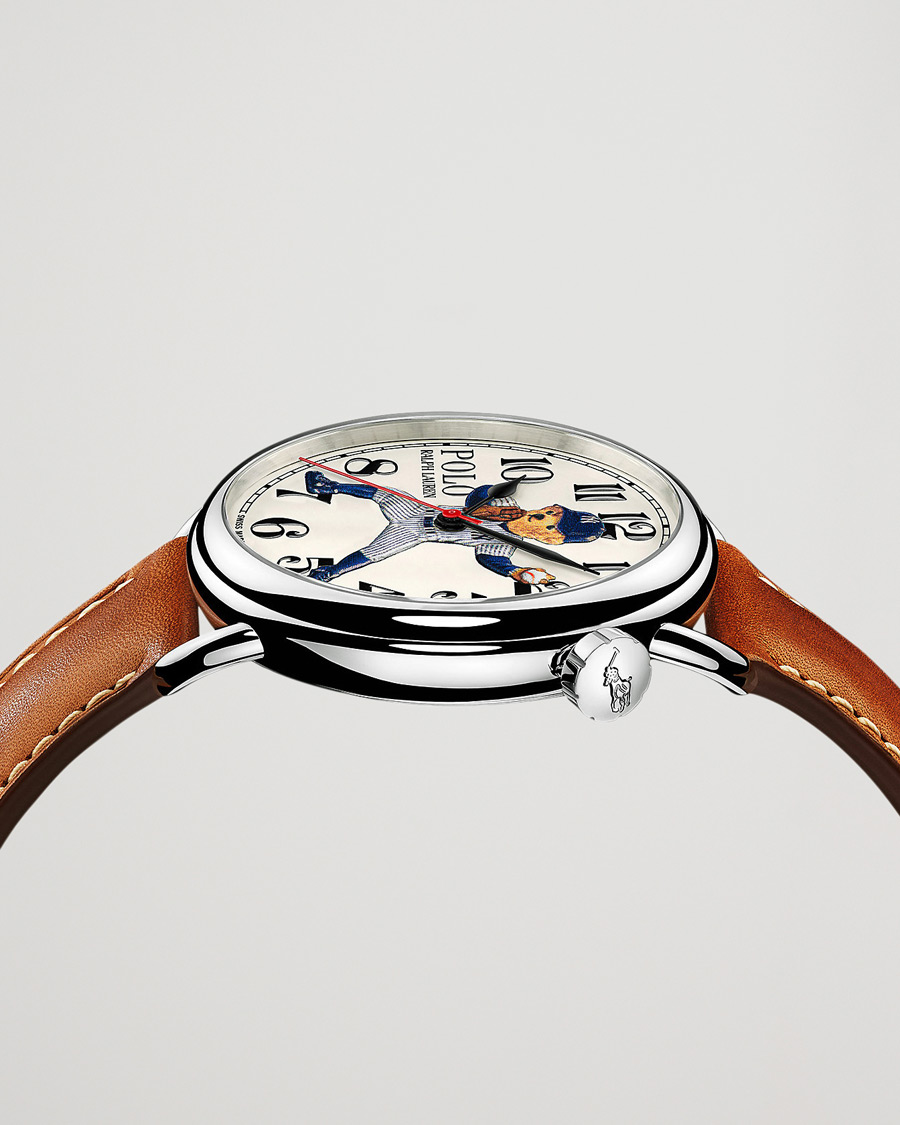 Men | Polo Ralph Lauren 42mm Automatic Yankee Bear White Dial | Polo Ralph Lauren | 42mm Automatic Yankee Bear White Dial