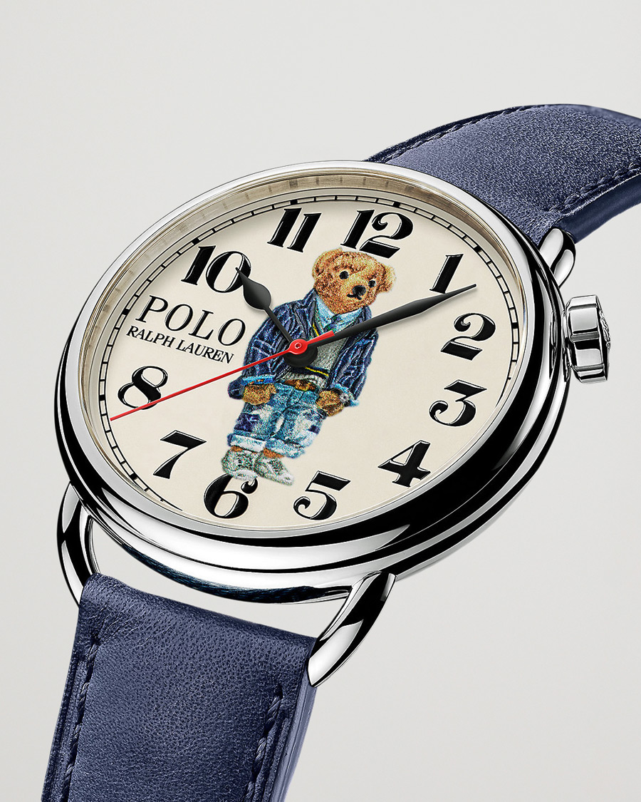 Men | Polo Ralph Lauren 42mm Automatic Cricket Bear White Dial | Polo Ralph Lauren | 42mm Automatic Cricket Bear White Dial