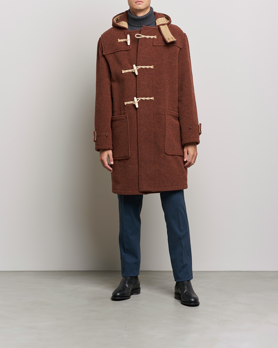 Men | Coats & Jackets | Gloverall | 575 Monty Original Duffle Coat Rust