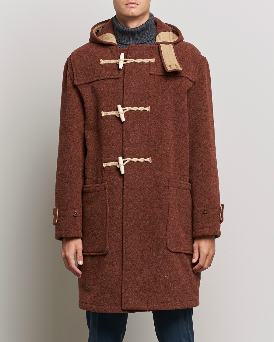 Men | Duffle Coats | Gloverall | 575 Monty Original Duffle Coat Rust