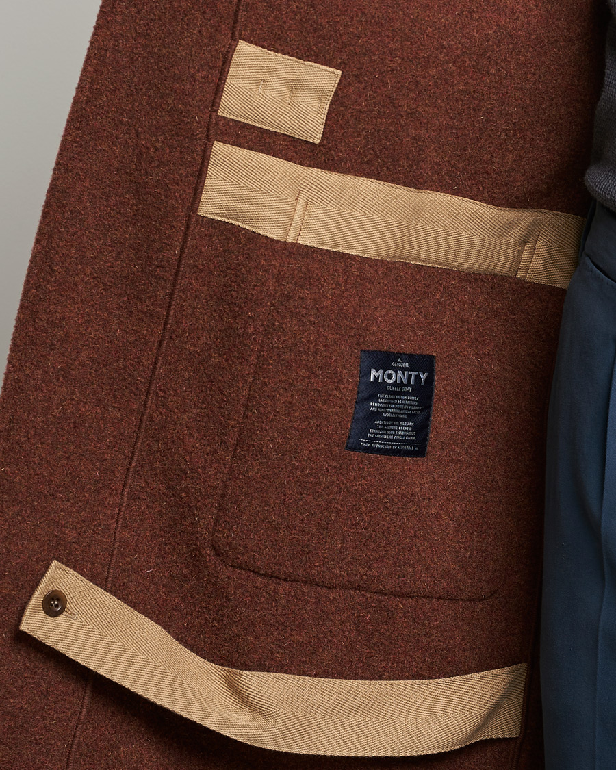 Men | Coats & Jackets | Gloverall | 575 Monty Original Duffle Coat Rust