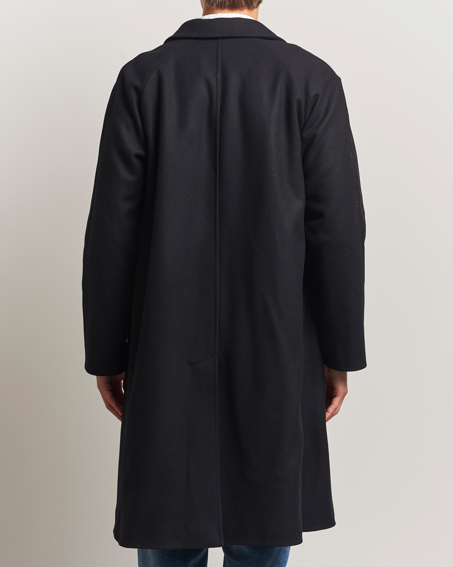 Gloverall Chesterfield Wool/Cashmere Refined Coat Black at