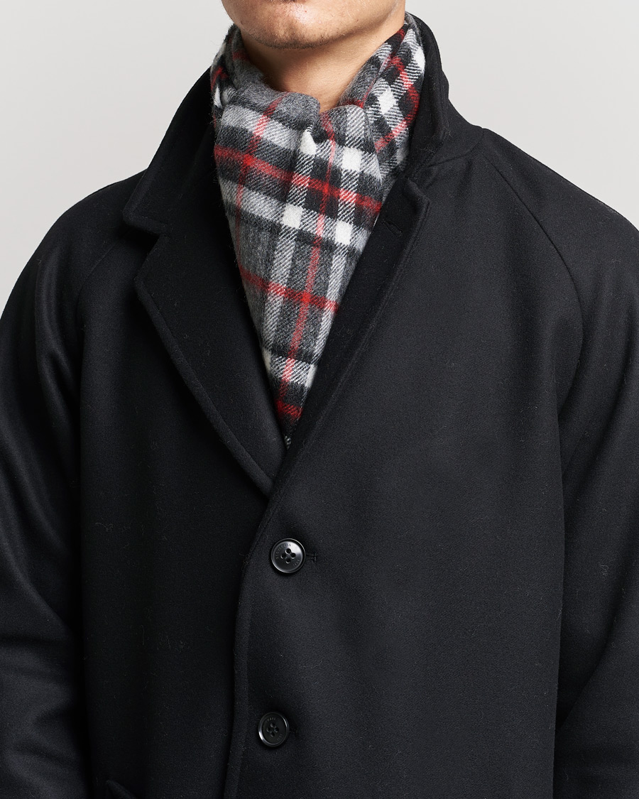 Men | Scarves | Gloverall | Lambswool Scarf Thomson Grey