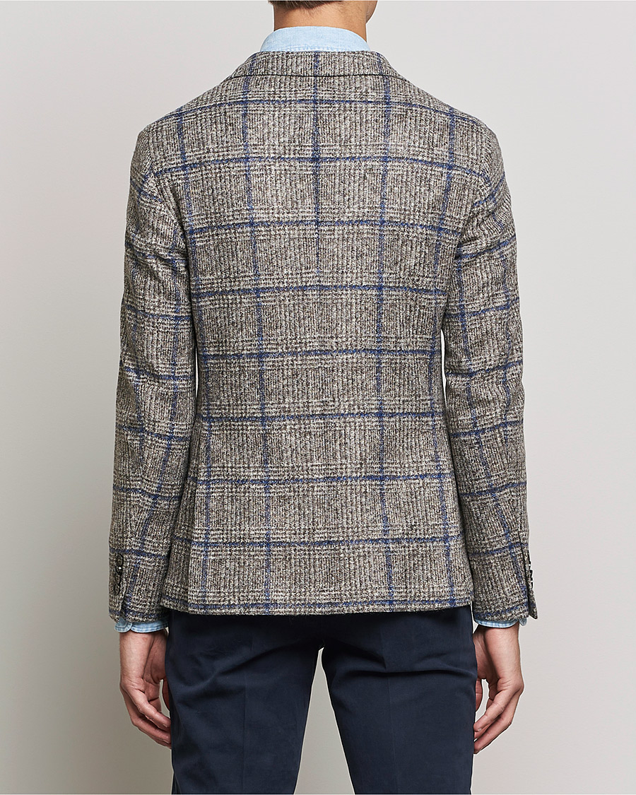 Men | Blazers | L.B.M. 1911 | Jack Checked Wool Blazer Grey/Blue