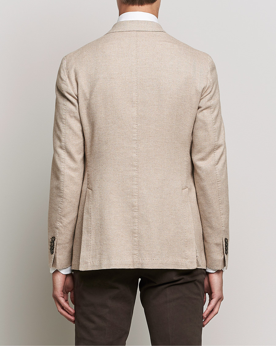 Men | Blazers | L.B.M. 1911 | Jack Herringbone Soft Cotton Blazer Beige