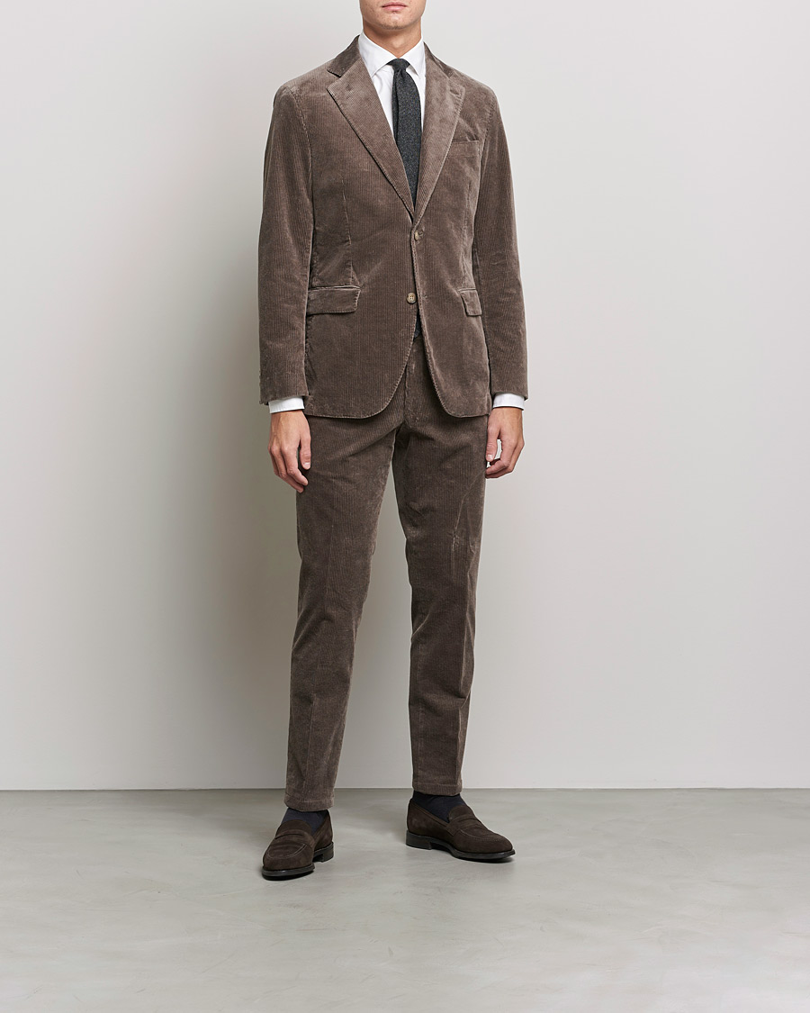 Men | Blazers | Oscar Jacobson | Ferry Soft Cord Blazer Light Beige
