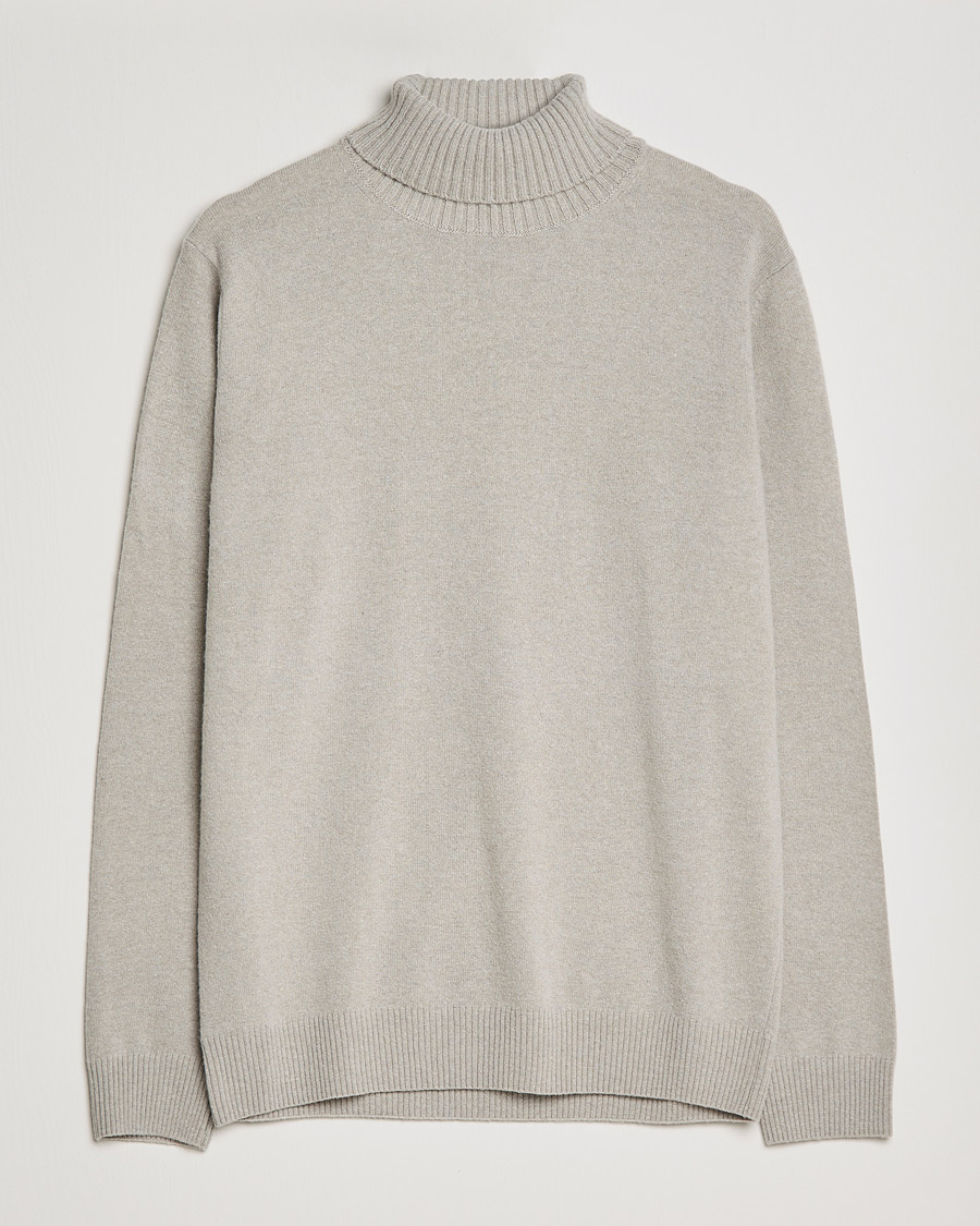 Men | Sweaters & Knitwear | Oscar Jacobson | Salim Wool/Cashmere Rollneck Beige