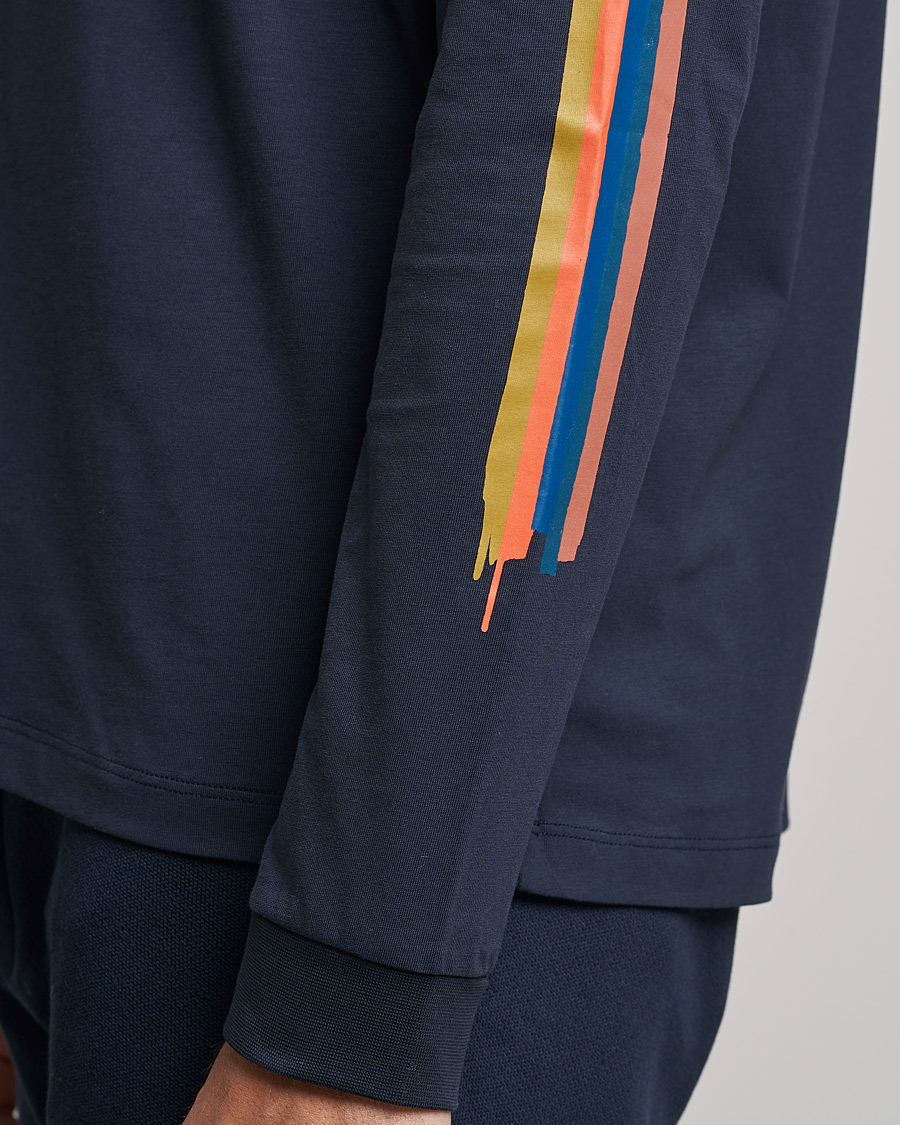 Men | T-Shirts | Paul Smith | Artist Long Sleeve T-shirt Navy
