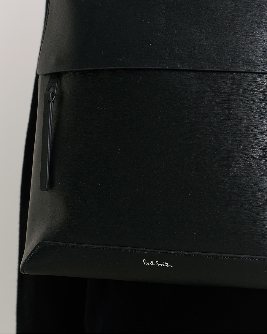 Paul Smith Leather Backpack Black at CareOfCarl.com