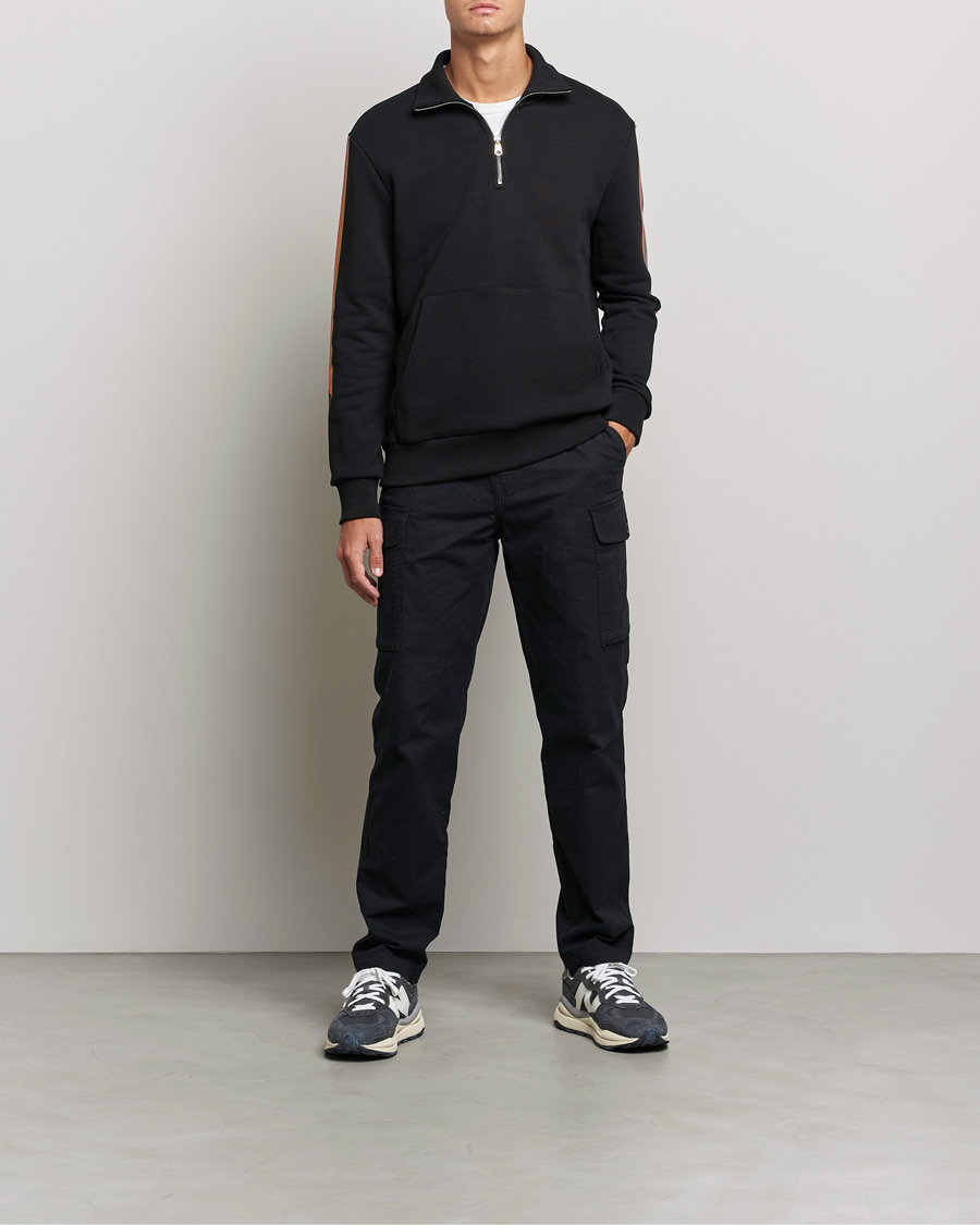 Men |  | Paul Smith | Half Zip Sweatshirt Black