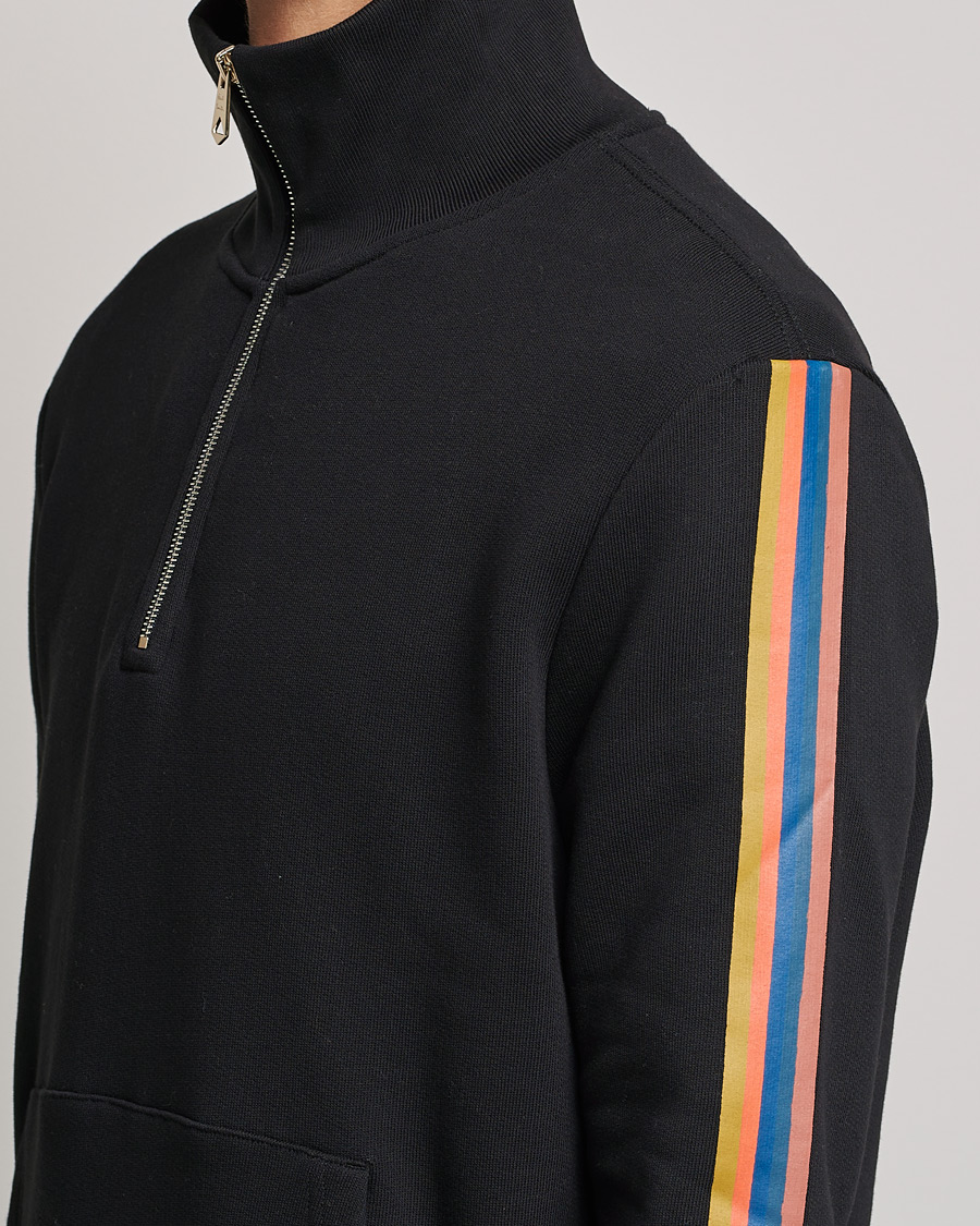 Men | Sweaters & Knitwear | Paul Smith | Half Zip Sweatshirt Black