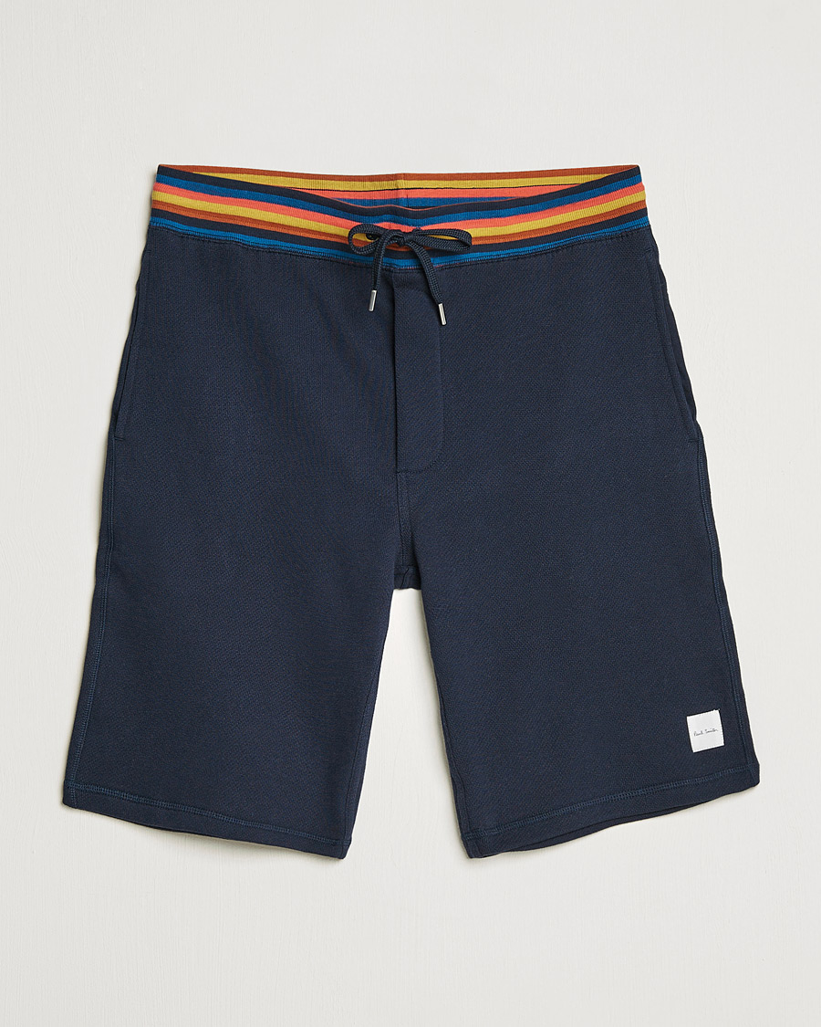 Men | Shorts | Paul Smith | Birght Stripe Sweat Shorts Navy