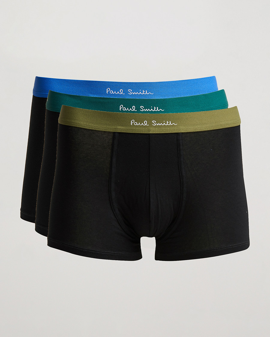 Men | Underwear & Socks | Paul Smith | 3-Pack Trunk Black
