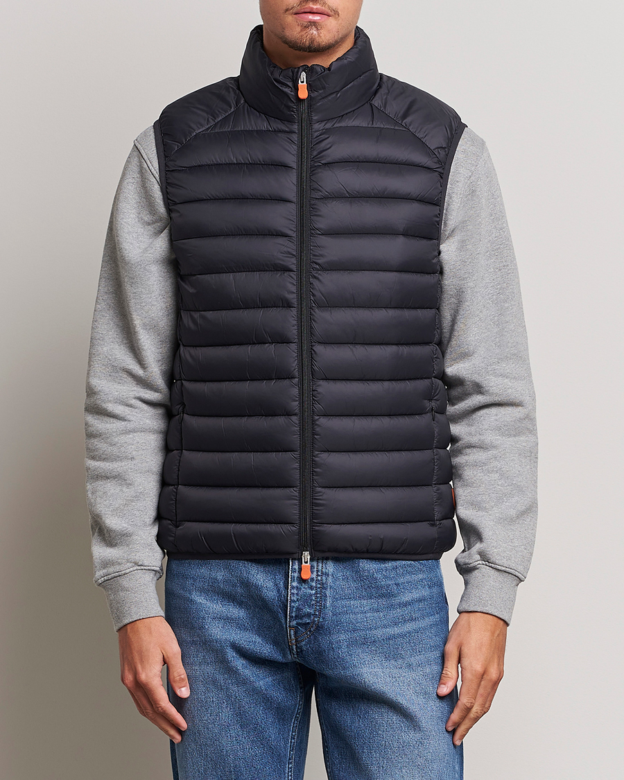 Men | Coats & Jackets | Save The Duck | Adam Lightweight Padded Vest Black