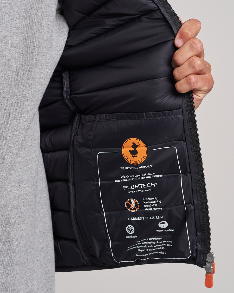 Men | Coats & Jackets | Save The Duck | Adam Lightweight Padded Vest Black