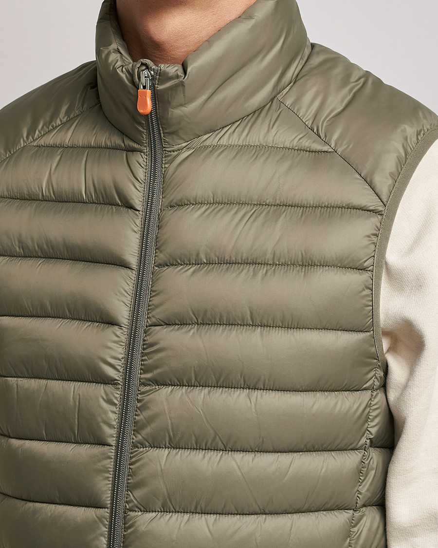 Men | Coats & Jackets | Save The Duck | Adam Lightweight Padded Vest Mud Grey