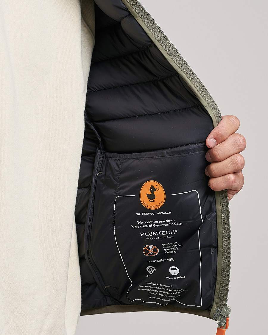 Men | Coats & Jackets | Save The Duck | Adam Lightweight Padded Vest Mud Grey