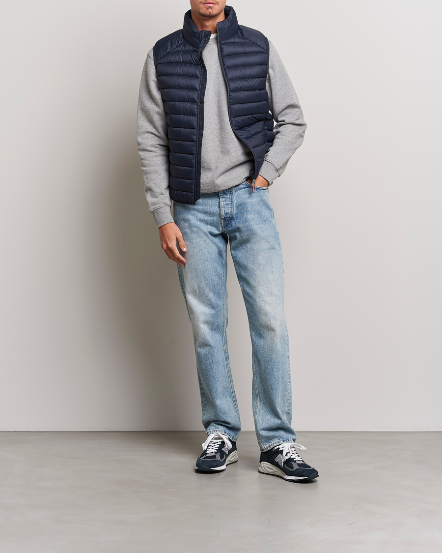 Men | Gilets | Save The Duck | Adam Lightweight Padded Vest Blue Black