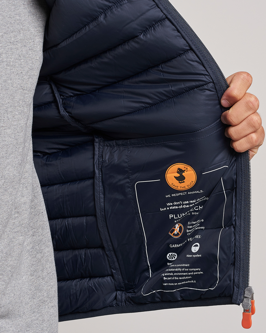 Men | Gilets | Save The Duck | Adam Lightweight Padded Vest Blue Black