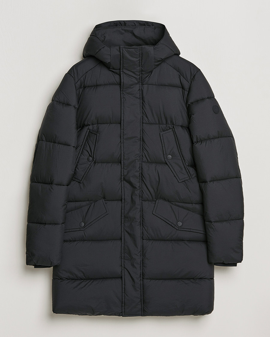 Men | Coats & Jackets | Save The Duck | Jeremy Crinkle Nylon Parka Black