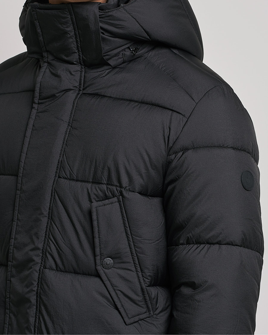 Men | Coats & Jackets | Save The Duck | Jeremy Crinkle Nylon Parka Black