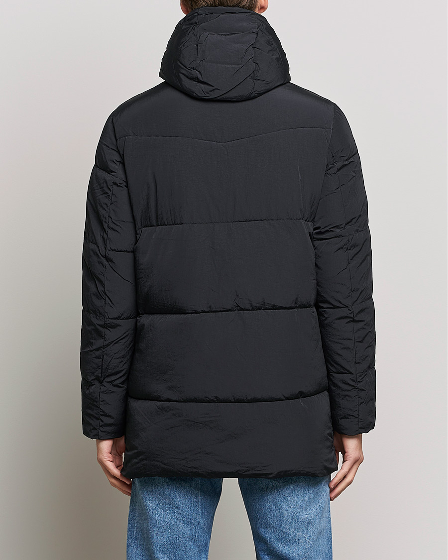 Men | Coats & Jackets | Save The Duck | Elvis Crinkle Nylon Parka Black