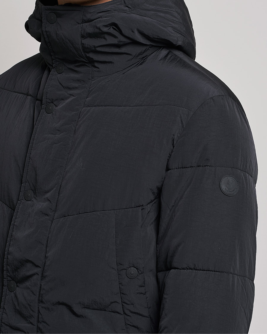 Men | Coats & Jackets | Save The Duck | Elvis Crinkle Nylon Parka Black