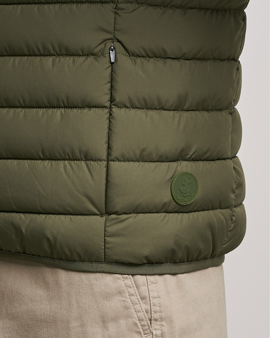 Men | Gilets | Save The Duck | Liam Matt Lightweight Vest Laurel Green