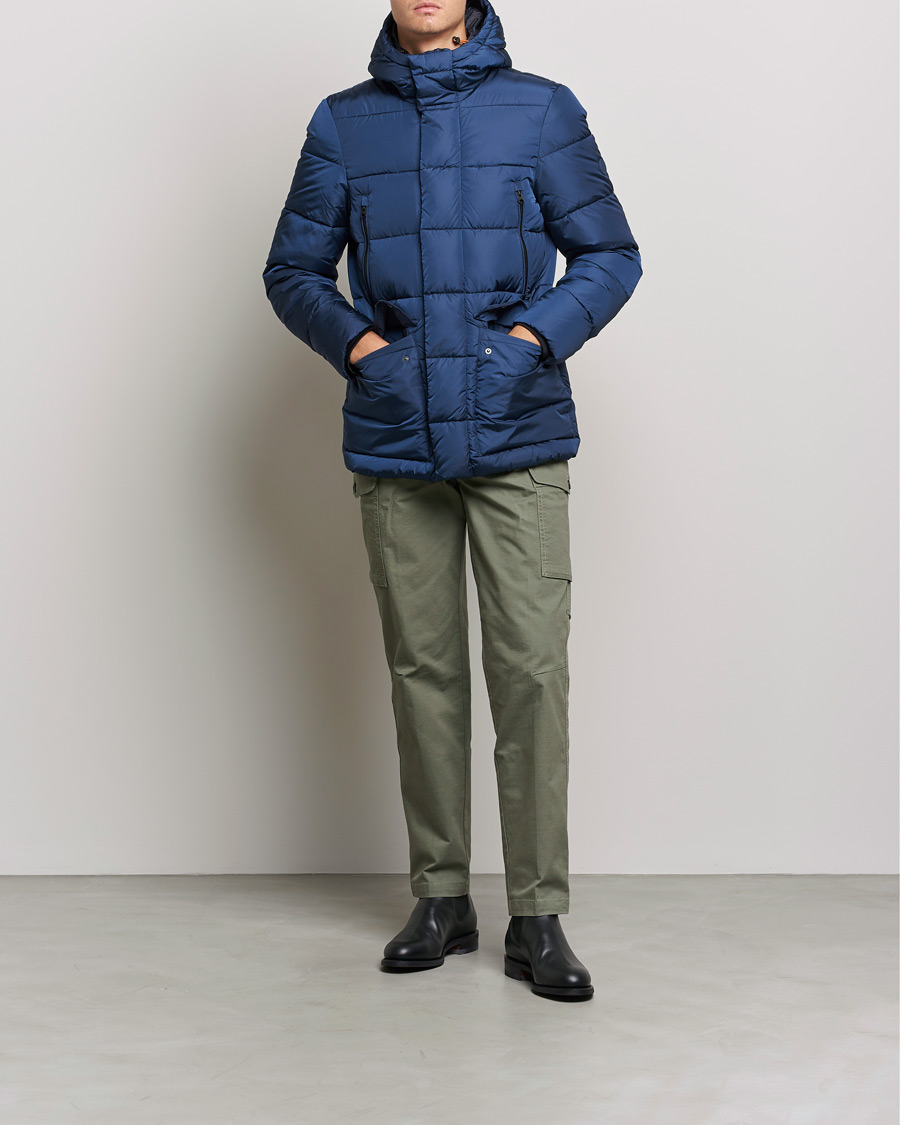 Save The Duck Cliff Padded Down Jacket Navy Blue at CareOfCarl.com