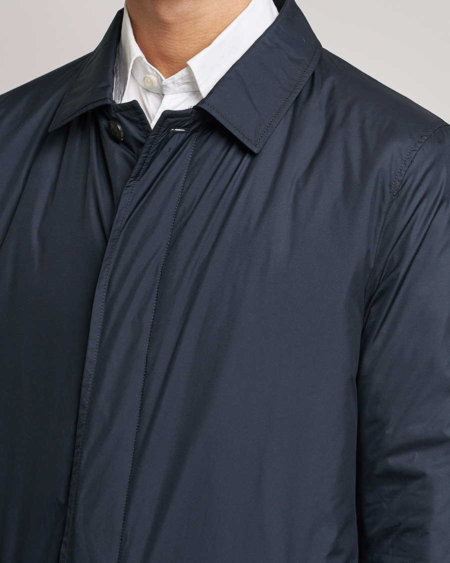 Men | Coats & Jackets | Sunspel | Recycled Polyester Padded Coat Navy
