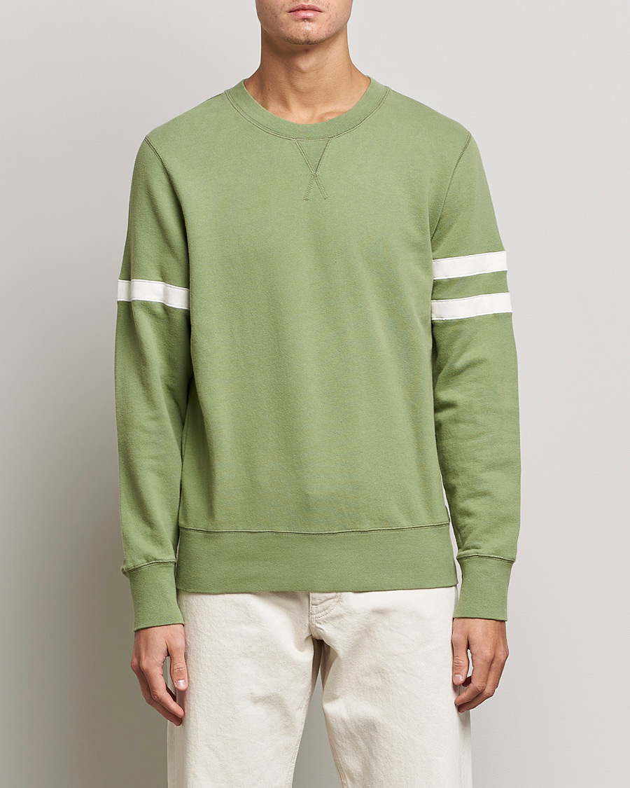 Men | Sweaters & Knitwear | Sunspel | Paul Weller Loopback Sweatshirt Dark Sage