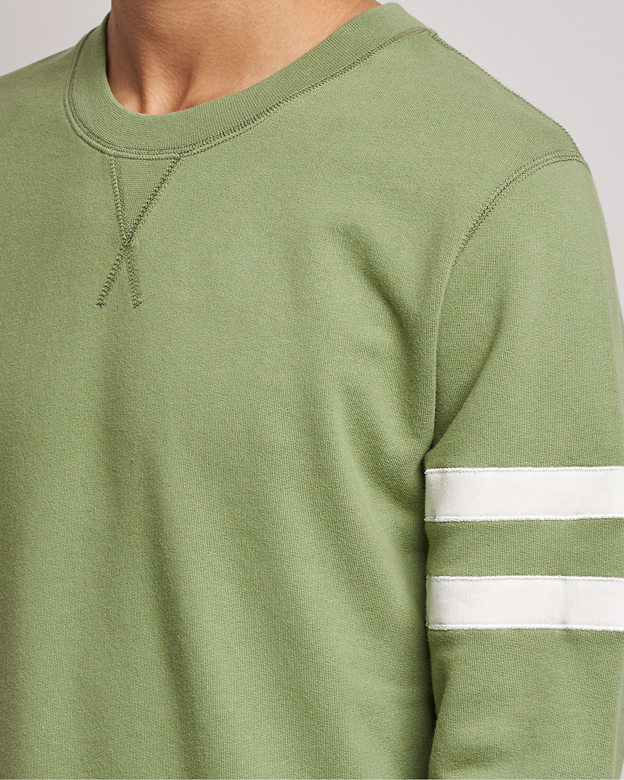 Men | Sweaters & Knitwear | Sunspel | Paul Weller Loopback Sweatshirt Dark Sage