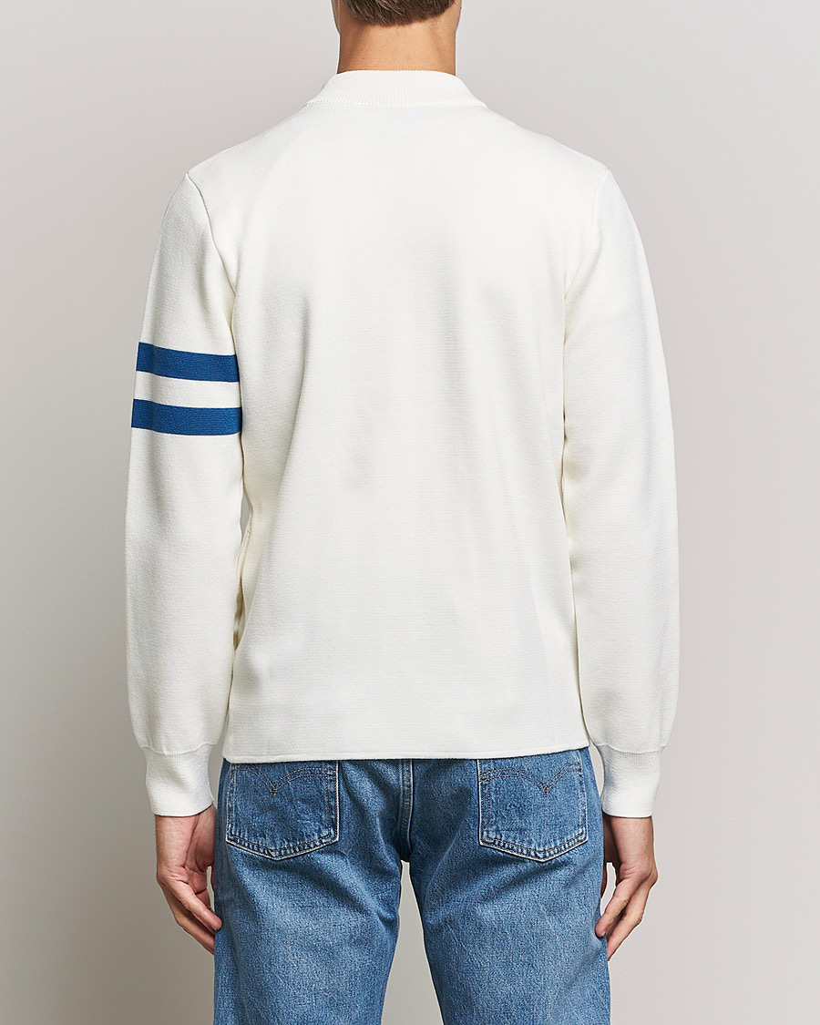 Men | Sweaters & Knitwear | Sunspel | Paul Weller Extra Fine Merino Zip Cardigan White