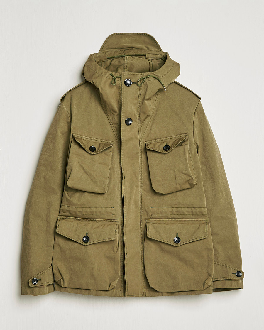 Men | Coats & Jackets | Ten c | Smok Snow OJJ Hooded Field Jacket Olive