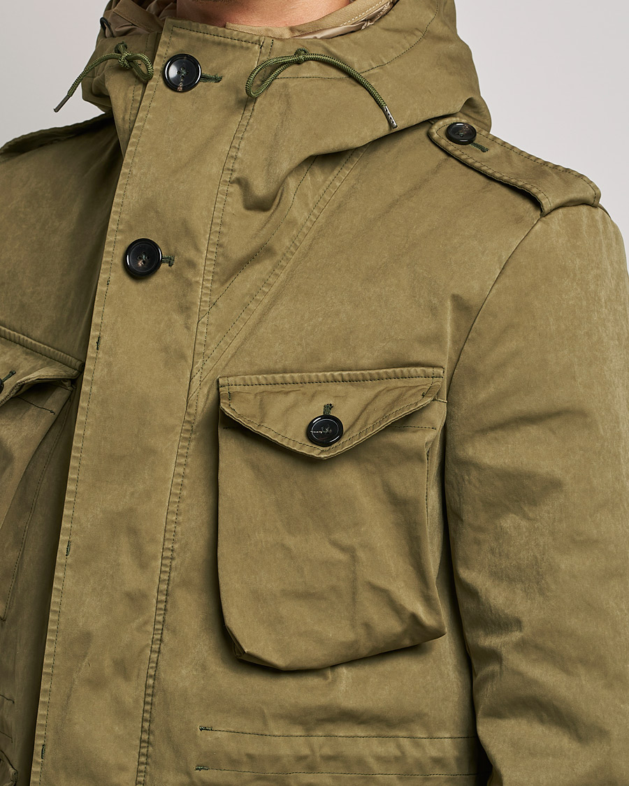 Men | Coats & Jackets | Ten c | Smok Snow OJJ Hooded Field Jacket Olive