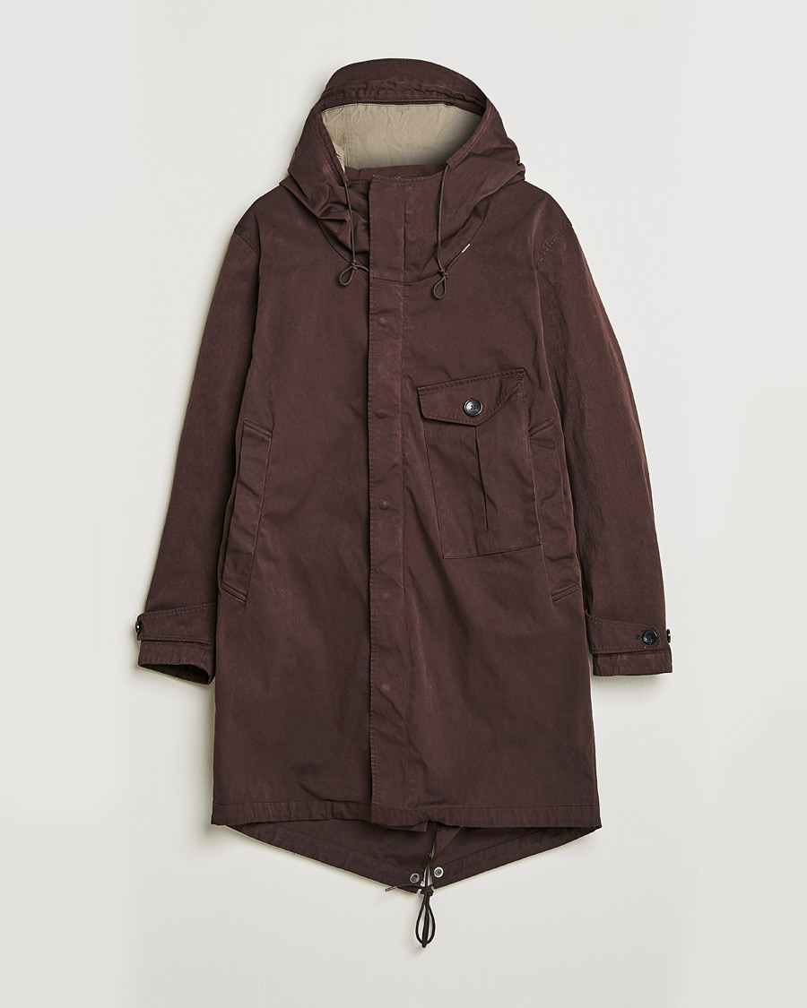 Men | Coats & Jackets | Ten c | OJJ Cyclone Parka Brown