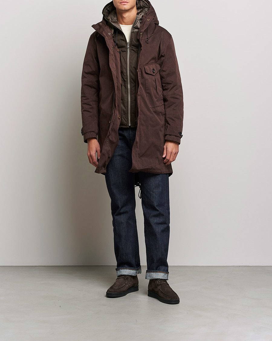 Men | Coats & Jackets | Ten c | OJJ Cyclone Parka Brown