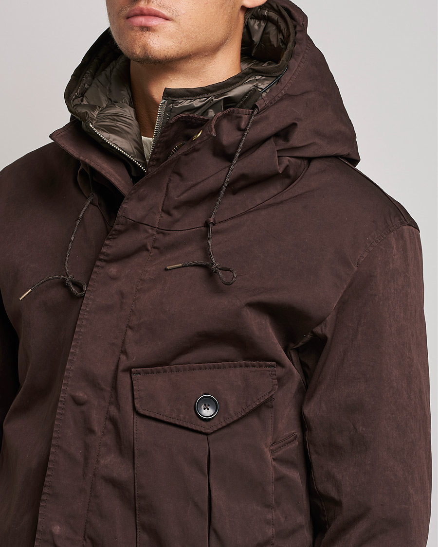 Men | Coats & Jackets | Ten c | OJJ Cyclone Parka Brown
